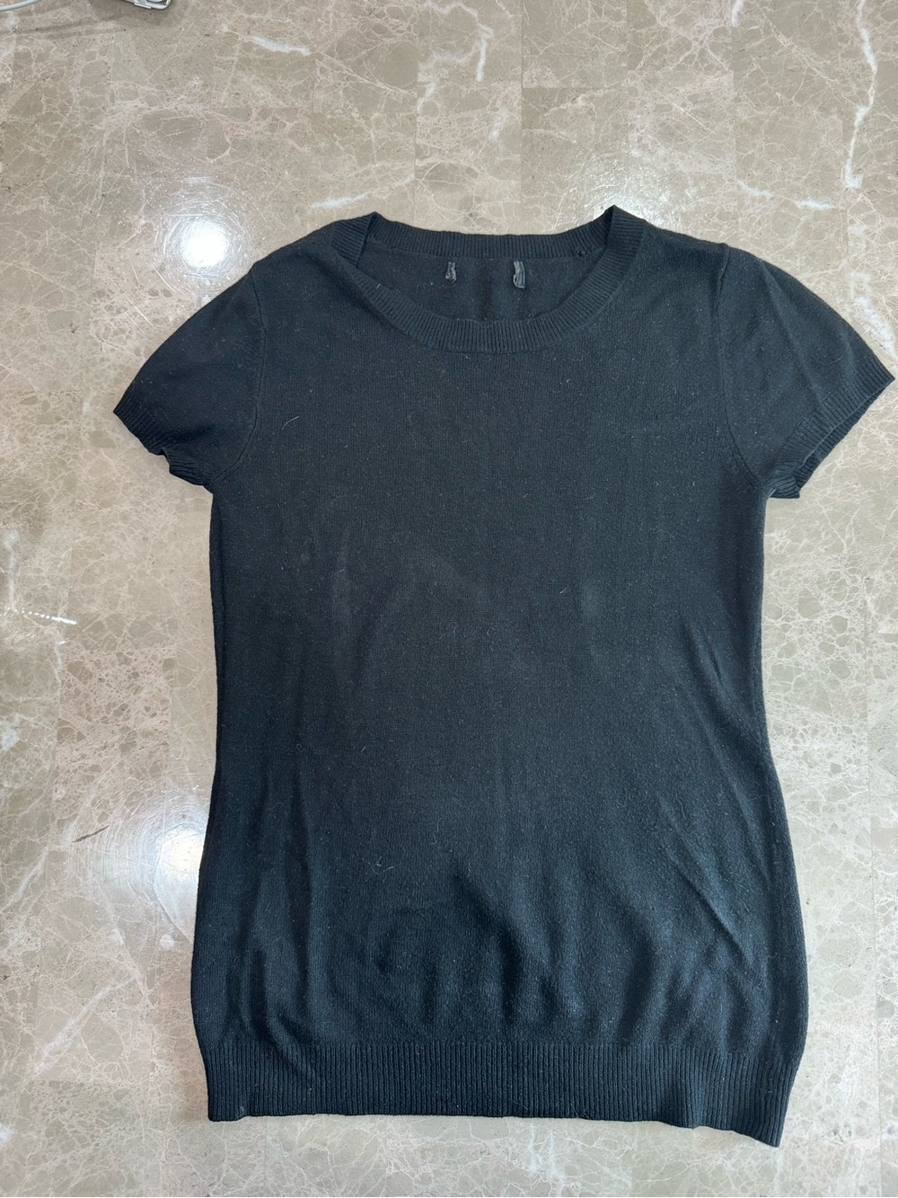 Banana Republic Women’s Short Sleeve Knit Top Black Size Small